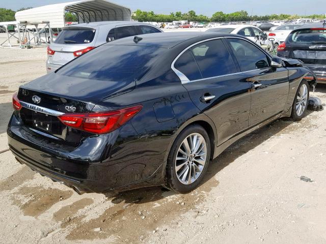 JN1EV7AP6JM366263 - 2018 INFINITI Q50 LUXE BLACK photo 4