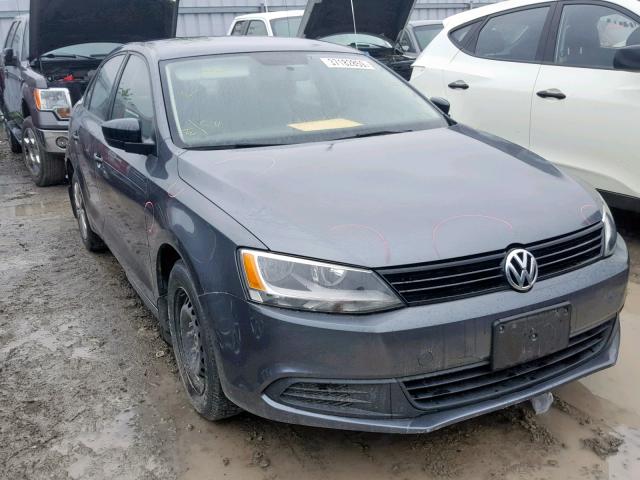 3VW2K7AJ8DM350088 - 2013 VOLKSWAGEN JETTA BASE GRAY photo 1