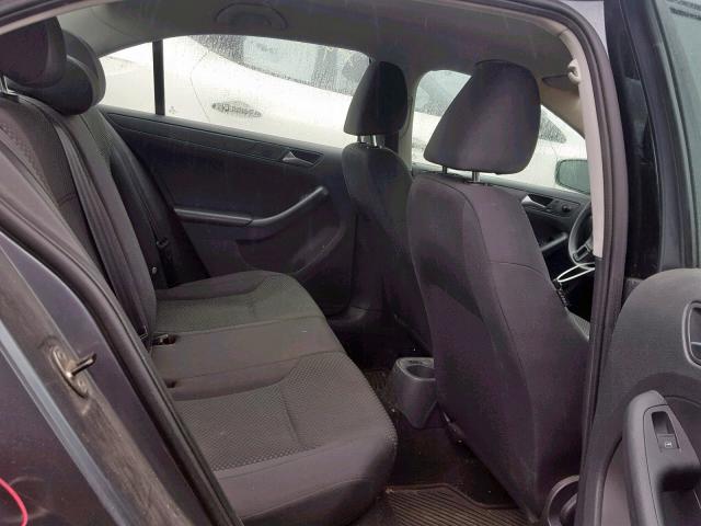 3VW2K7AJ8DM350088 - 2013 VOLKSWAGEN JETTA BASE GRAY photo 6