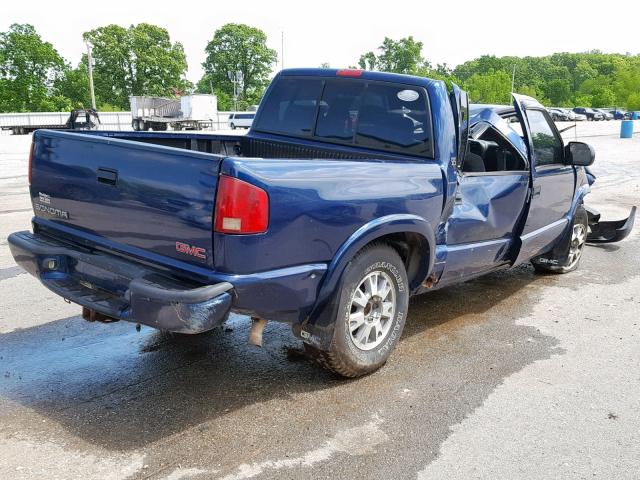 1GTDT13W42K206542 - 2002 GMC SONOMA BLUE photo 4