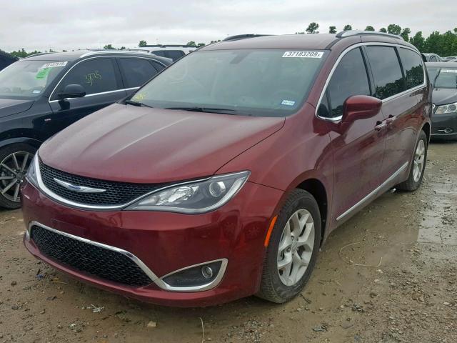 2C4RC1EG8HR757028 - 2017 CHRYSLER PACIFICA T RED photo 2