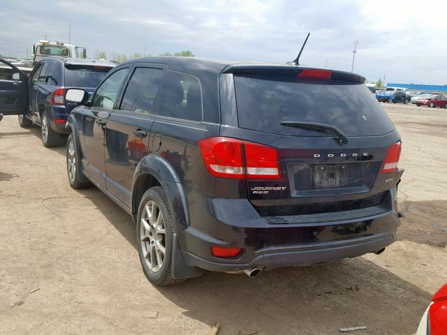 3C4PDDEG7HT588199 - 2017 DODGE JOURNEY GT BLACK photo 3