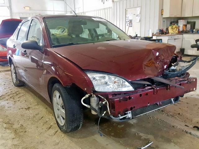 1FAFP34N27W155224 - 2007 FORD FOCUS ZX4 MAROON photo 1