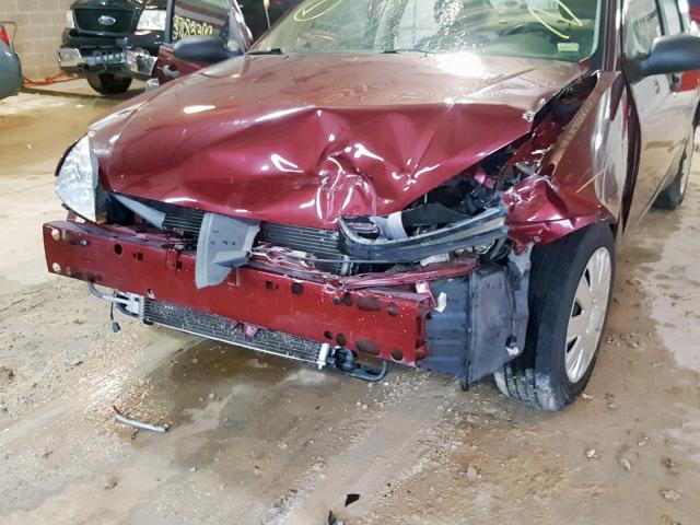 1FAFP34N27W155224 - 2007 FORD FOCUS ZX4 MAROON photo 9