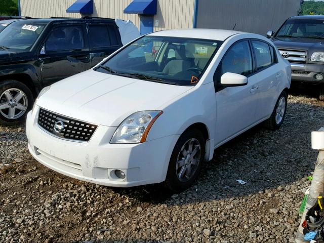 3N1AB61EX8L763799 - 2008 NISSAN SENTRA 2.0 WHITE photo 2