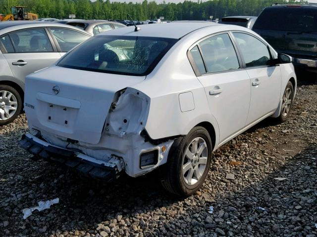 3N1AB61EX8L763799 - 2008 NISSAN SENTRA 2.0 WHITE photo 4