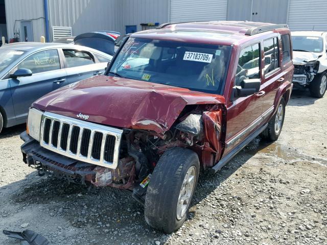 1J8HH48KX7C691550 - 2007 JEEP COMMANDER ბურგუნდია ფოტო 2