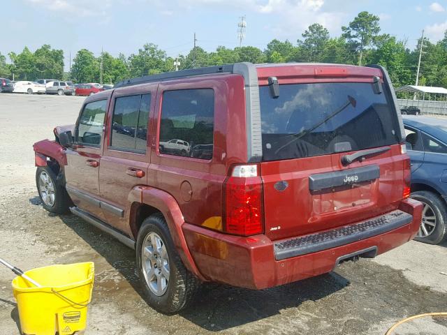 1J8HH48KX7C691550 - 2007 JEEP COMMANDER ბურგუნდია ფოტო 3