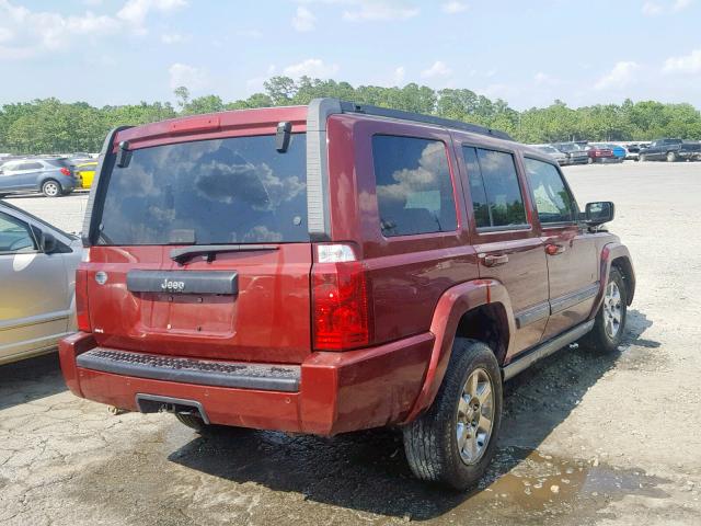 1J8HH48KX7C691550 - 2007 JEEP COMMANDER ბურგუნდია ფოტო 4
