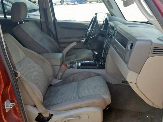 1J8HH48KX7C691550 - 2007 JEEP COMMANDER ბურგუნდია ფოტო 5