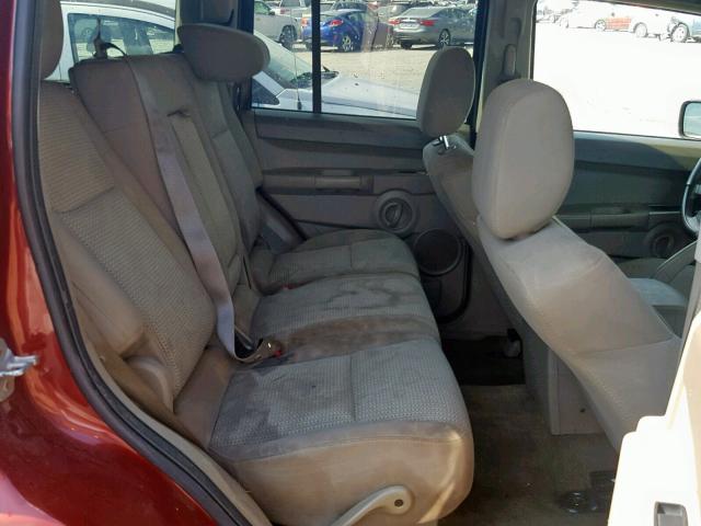 1J8HH48KX7C691550 - 2007 JEEP COMMANDER ბურგუნდია ფოტო 6