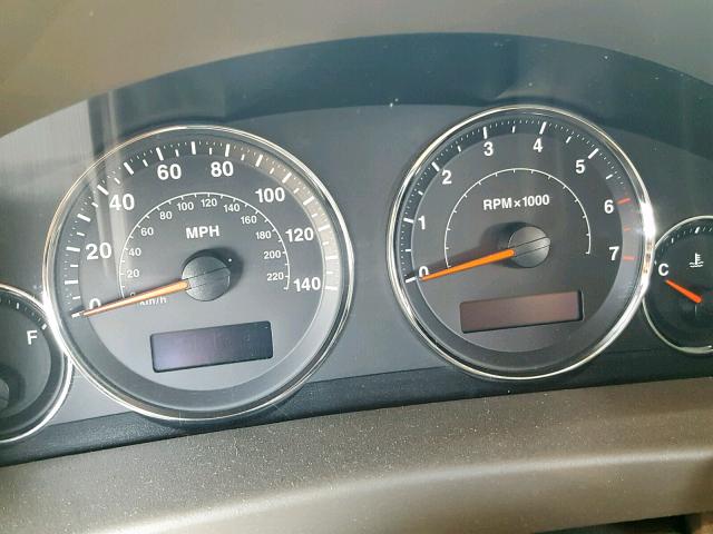 1J8HH48KX7C691550 - 2007 JEEP COMMANDER ბურგუნდია ფოტო 8