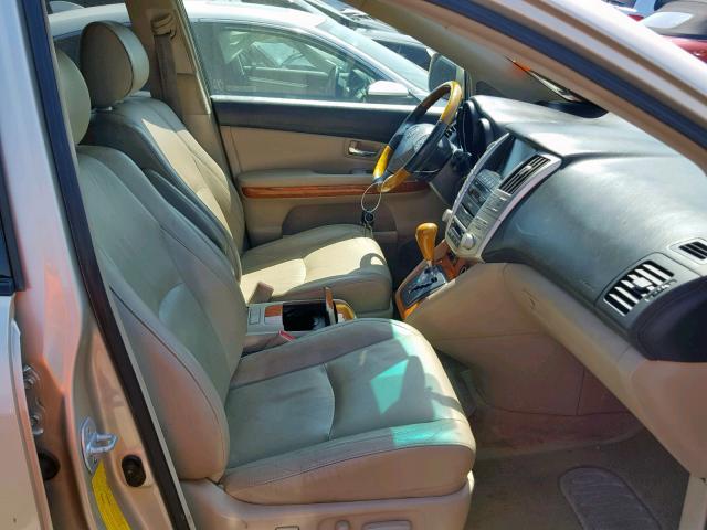 JTJGW31U272003168 - 2007 LEXUS RX 400H BEIGE photo 5