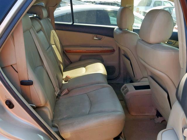 JTJGW31U272003168 - 2007 LEXUS RX 400H BEIGE photo 6