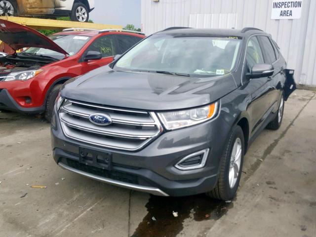 2FMPK4J84JBC48977 - 2018 FORD EDGE SEL BLACK photo 2