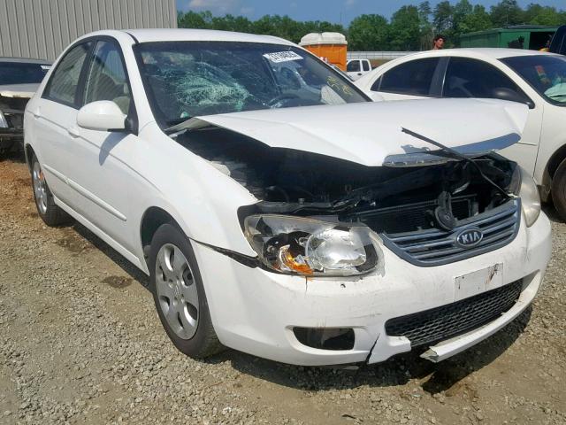 KNAFE121685501185 - 2008 KIA SPECTRA EX WHITE photo 1