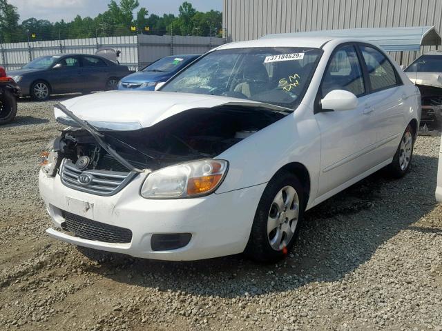 KNAFE121685501185 - 2008 KIA SPECTRA EX WHITE photo 2