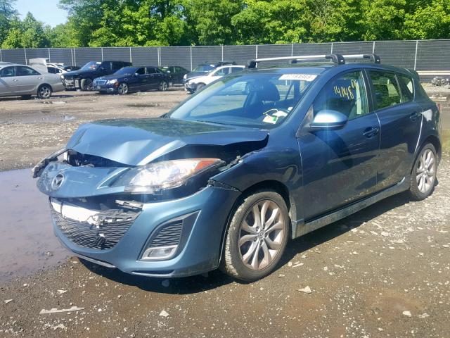 JM1BL1K60B1376556 - 2011 MAZDA 3 S TEAL photo 2