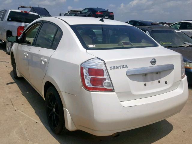 3N1AB6AP2AL606498 - 2010 NISSAN SENTRA 2.0 WHITE photo 3