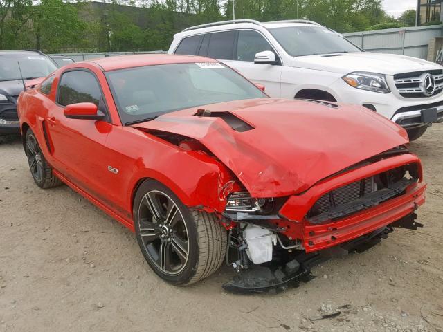 1ZVBP8CF8E5317938 - 2014 FORD MUSTANG GT RED photo 1