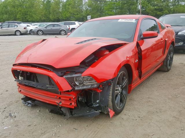 1ZVBP8CF8E5317938 - 2014 FORD MUSTANG GT RED photo 2