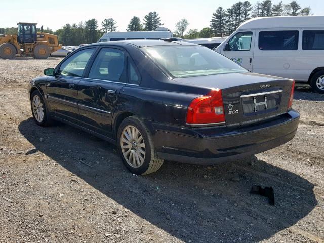 YV1TS592761429268 - 2006 VOLVO S80 2.5T BLACK photo 3