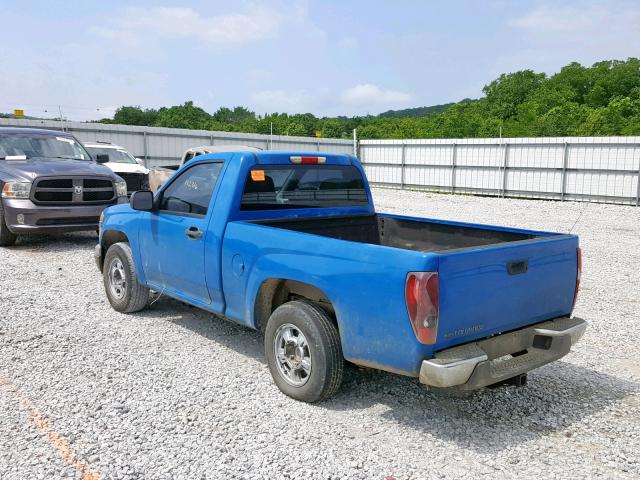 1GCCS149978104472 - 2007 CHEVROLET COLORADO BLUE photo 3