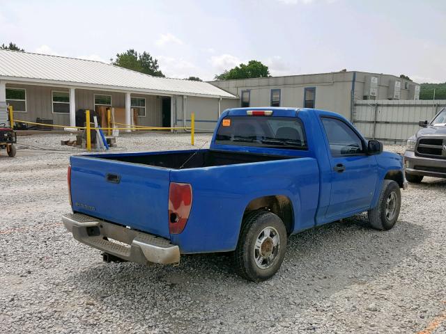 1GCCS149978104472 - 2007 CHEVROLET COLORADO BLUE photo 4