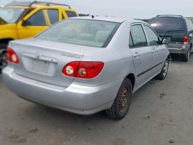 JTDBR32E160089661 - 2006 TOYOTA COROLLA CE SILVER photo 4