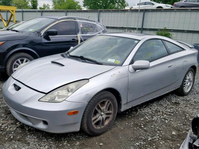 JTDDR32T1Y0022634 - 2000 TOYOTA CELICA GT GRAY photo 2