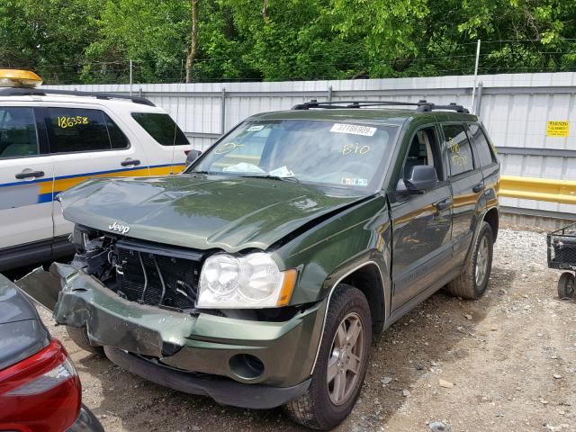 1J4GR48K46C296336 - 2006 JEEP GRAND CHER GREEN photo 2