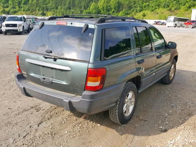 1J4GW48S63C549855 - 2003 JEEP GRAND CHER GREEN photo 4