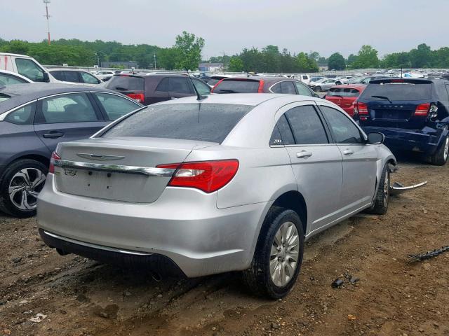 1C3BC4FG4BN532390 - 2011 CHRYSLER 200 LX SILVER photo 4