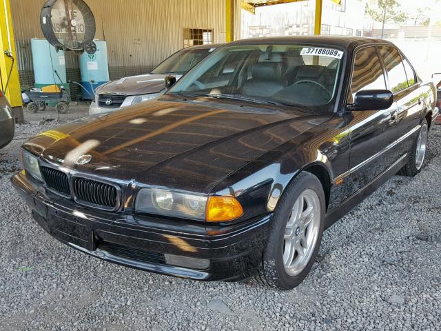 WBAGF8321WDL56075 - 1998 BMW 740 I AUTO BLACK photo 2