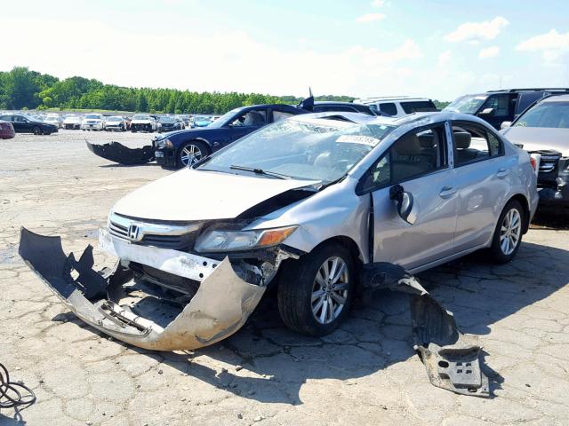 19XFB2F93CE007171 - 2012 HONDA CIVIC EXL SILVER photo 2