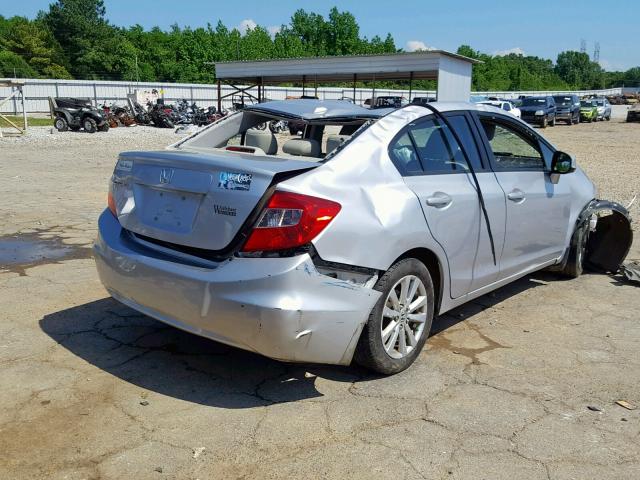 19XFB2F93CE007171 - 2012 HONDA CIVIC EXL SILVER photo 4