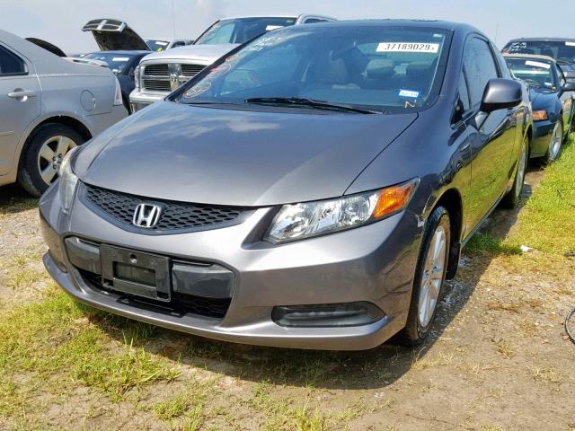 2HGFG3B12CH558091 - 2012 HONDA CIVIC EXL GRAY photo 2