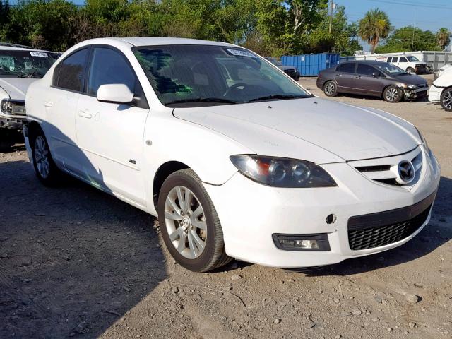 JM1BK323681143469 - 2008 MAZDA 3 S WHITE photo 1