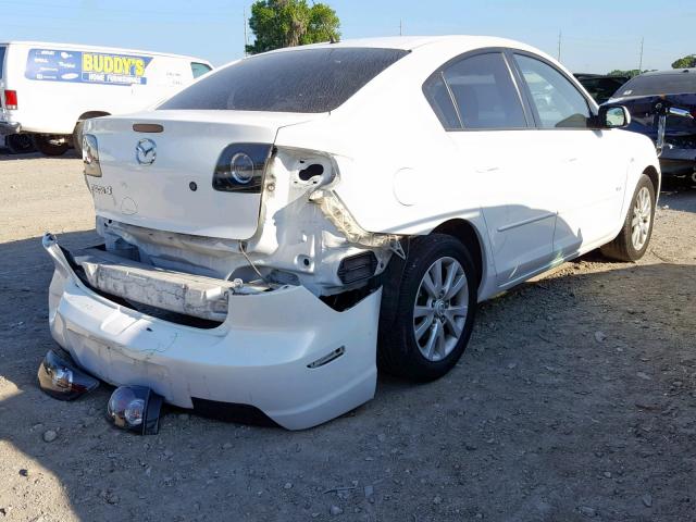 JM1BK323681143469 - 2008 MAZDA 3 S WHITE photo 4