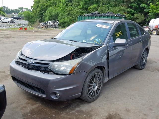 1FAHP3GN5AW234415 - 2010 FORD FOCUS SES GRAY photo 2