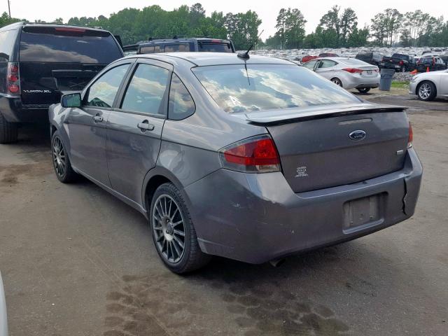 1FAHP3GN5AW234415 - 2010 FORD FOCUS SES GRAY photo 3