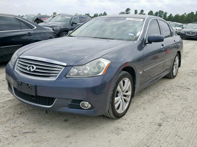 JNKAY01F28M652704 - 2008 INFINITI M35 BASE BLUE photo 2