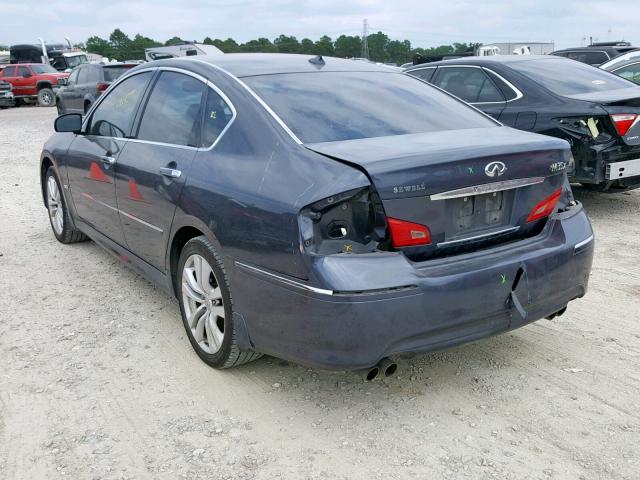 JNKAY01F28M652704 - 2008 INFINITI M35 BASE BLUE photo 3