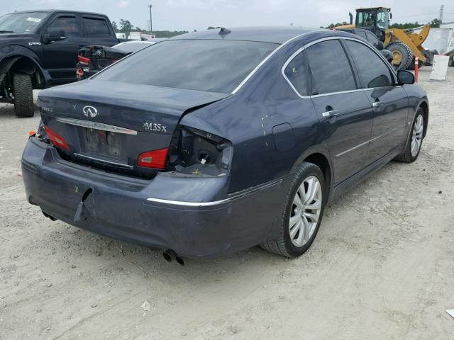 JNKAY01F28M652704 - 2008 INFINITI M35 BASE BLUE photo 4