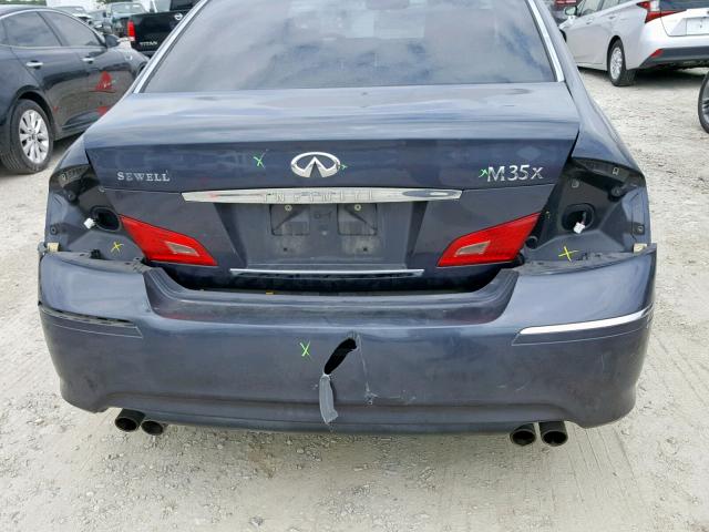 JNKAY01F28M652704 - 2008 INFINITI M35 BASE BLUE photo 9