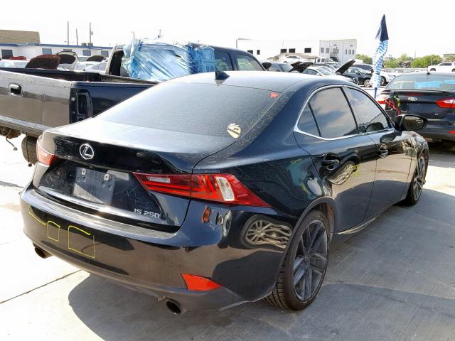 JTHBF1D22E5033776 - 2014 LEXUS IS 250 BLACK photo 4