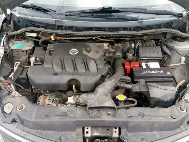 3N1BC13E68L451934 - 2008 NISSAN VERSA S GRAY photo 7