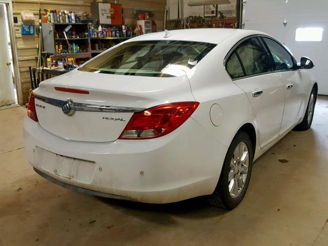 2G4GS5ER6C9200593 - 2012 BUICK REGAL PREM WHITE photo 4