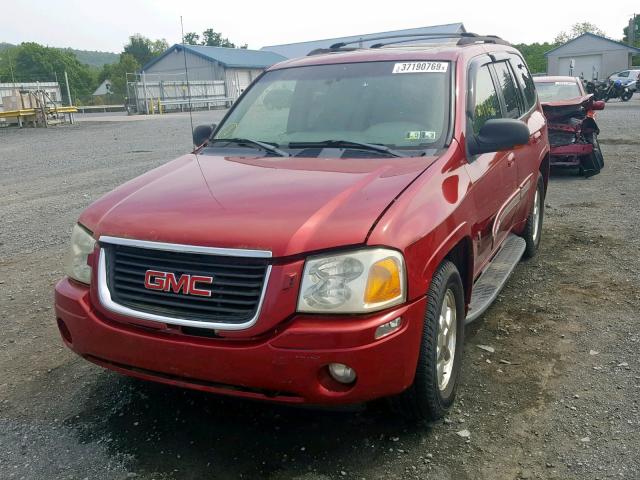 1GKDT13S432216183 - 2003 GMC ENVOY RED photo 2