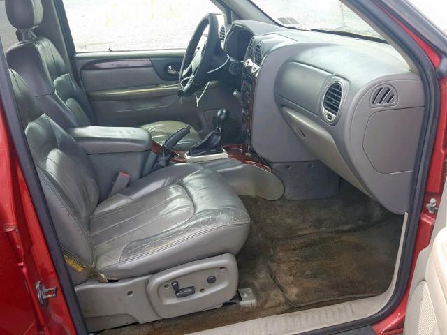 1GKDT13S432216183 - 2003 GMC ENVOY RED photo 5